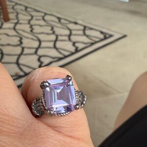 Lavender Gemstone Silver Ring